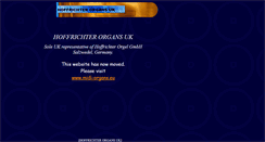 Desktop Screenshot of hoffrichter-organs.co.uk